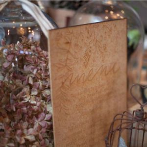 A4 Wedding Menus